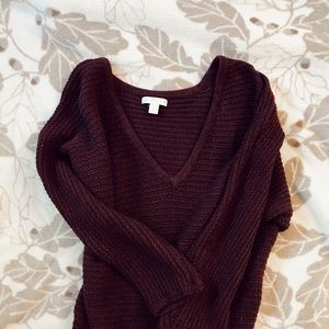 Maroon Sparkle Sweater New York & Co.